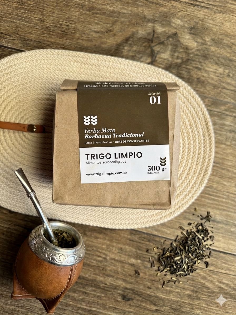Bolsa de yerba mate Trigo Limpio, Selección 01: Barbacuá Tradicional
