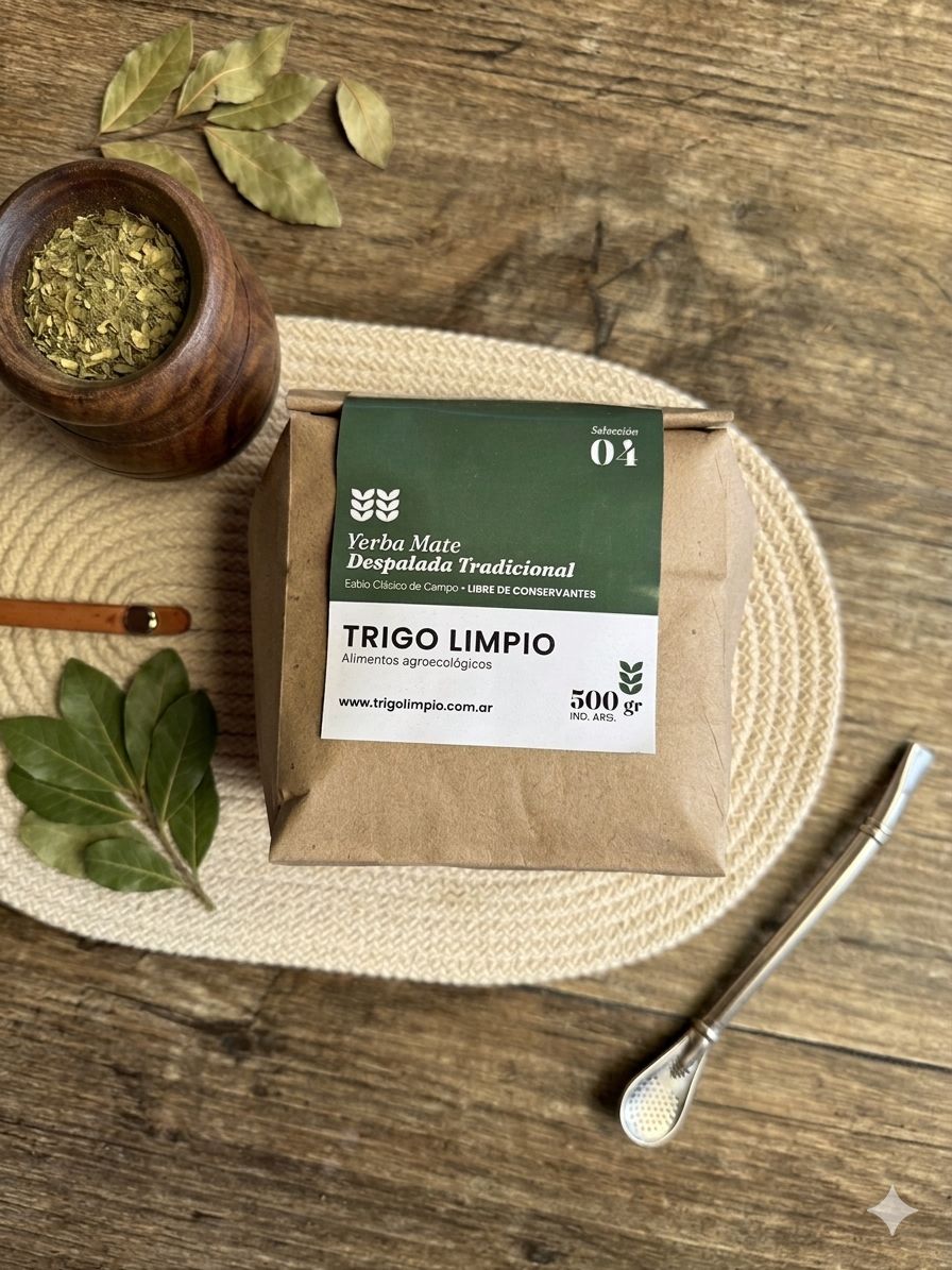 Bolsa de yerba mate Trigo Limpio, Selección 04: Despalada Tradicional