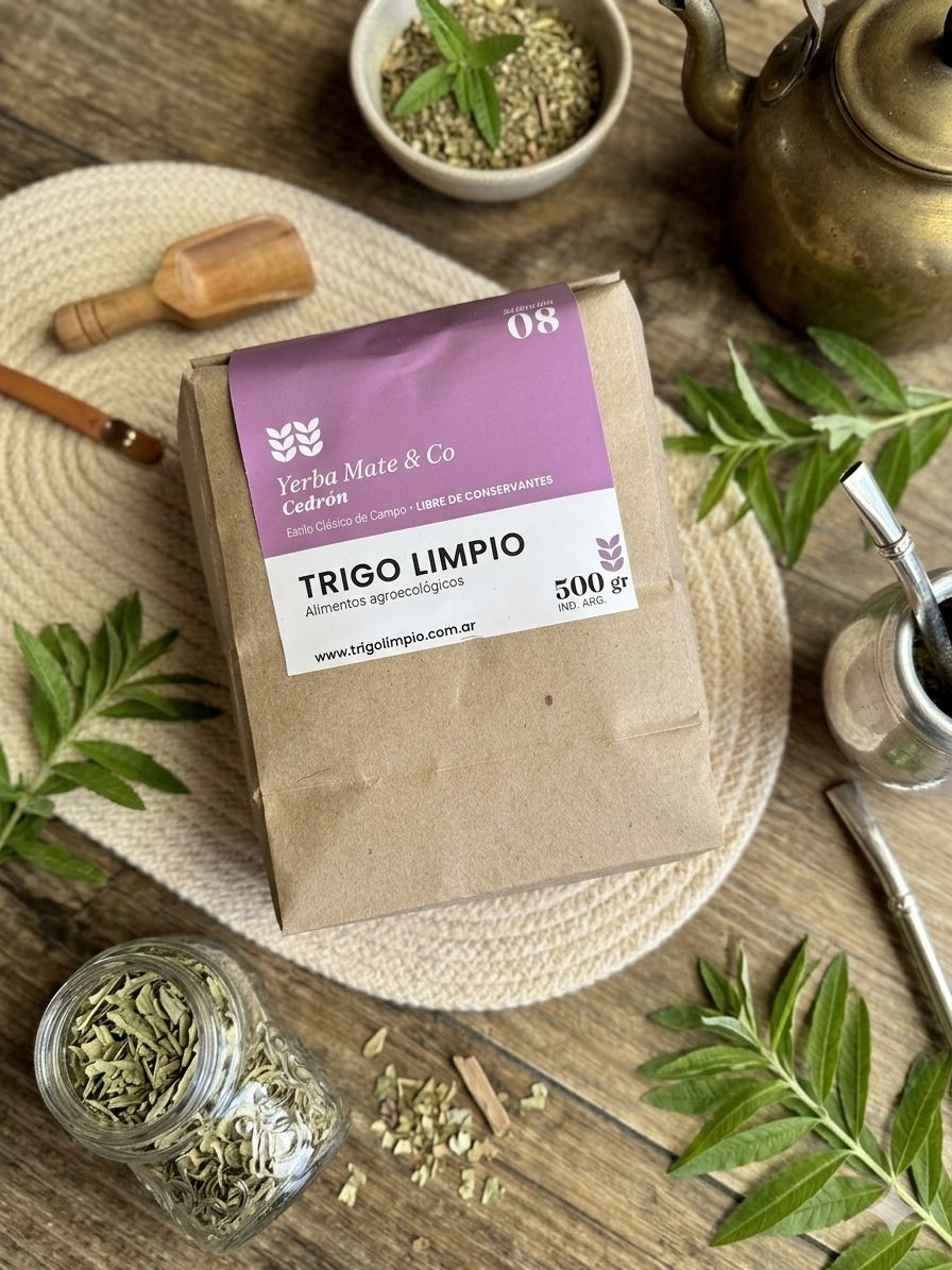 Bolsa de yerba mate Trigo Limpio, Selección 08: Cedrón